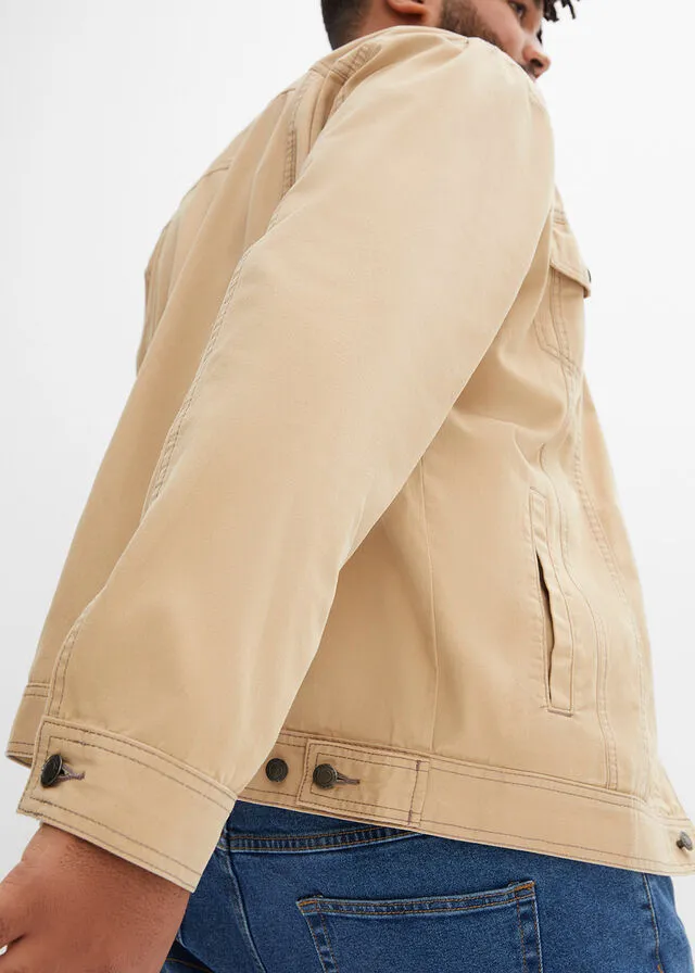 Chaqueta vaquera Beige sarga