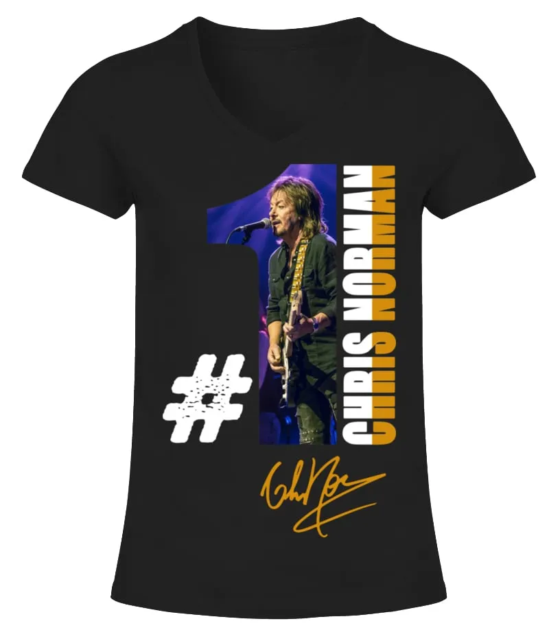 CHRIS NORMAN IS MY LIFE Camiseta cuello pico Mujer