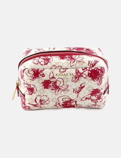 Coach Neceser tricolor estampado floral