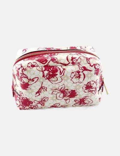 Coach Neceser tricolor estampado floral