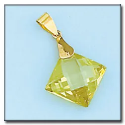 Colgante Oro Peridot