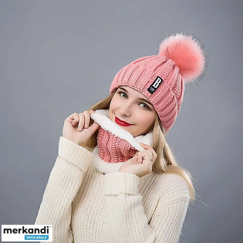 Conjunto de 2 piezas Gorro de invierno y bufanda