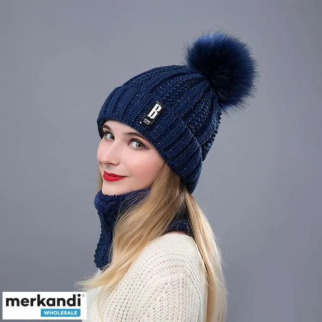 Conjunto de 2 piezas Gorro de invierno y bufanda