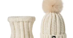 Conjunto de 2 piezas Gorro de invierno y bufanda