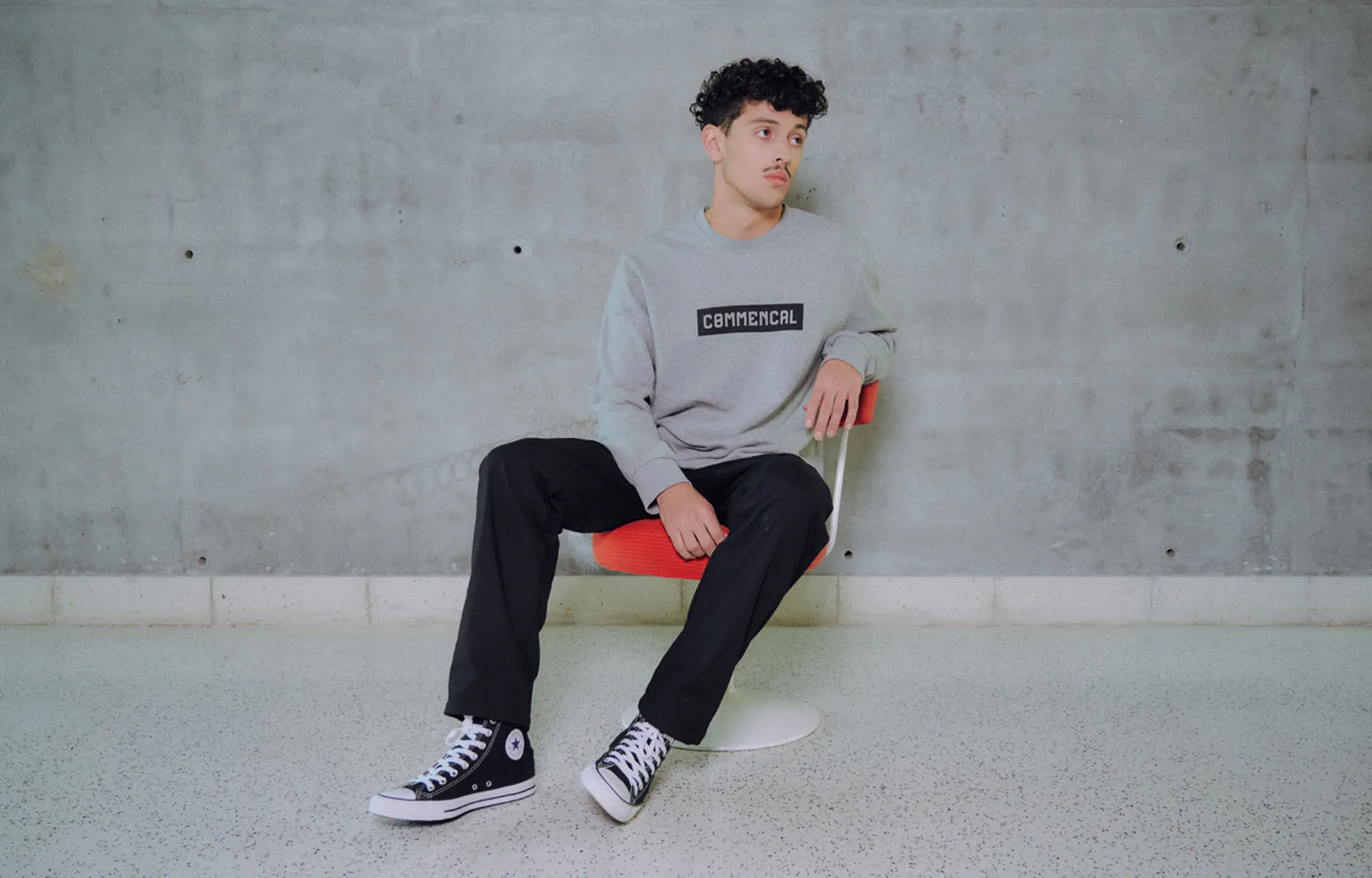 CREWNECK COMMENCAL CORPORATE GREY