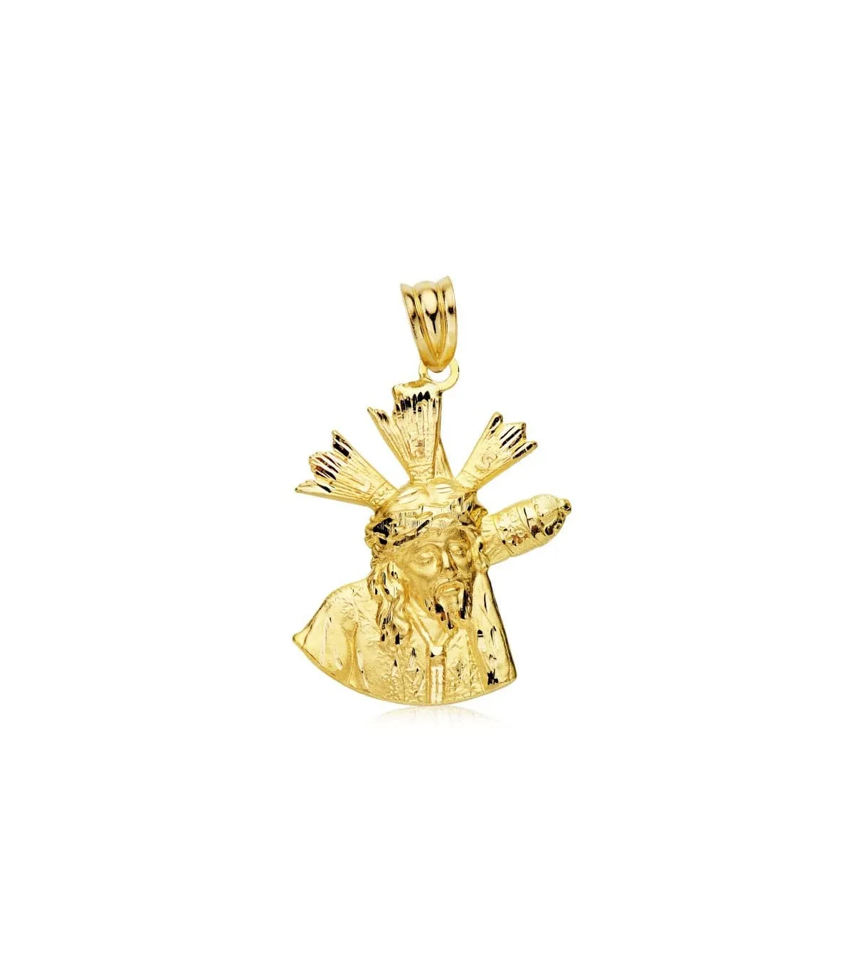 Cristo del Gran Poder Silueta Oro 18K 24mm