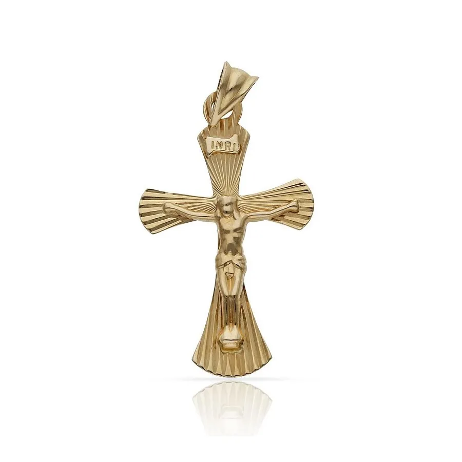 Cruz Oro 18 K Cristo C455