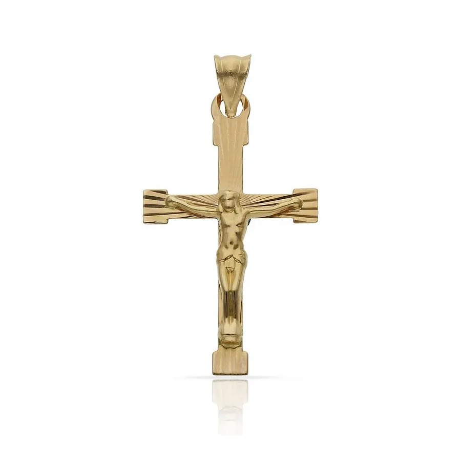 Cruz Oro 18 K Cristo C456