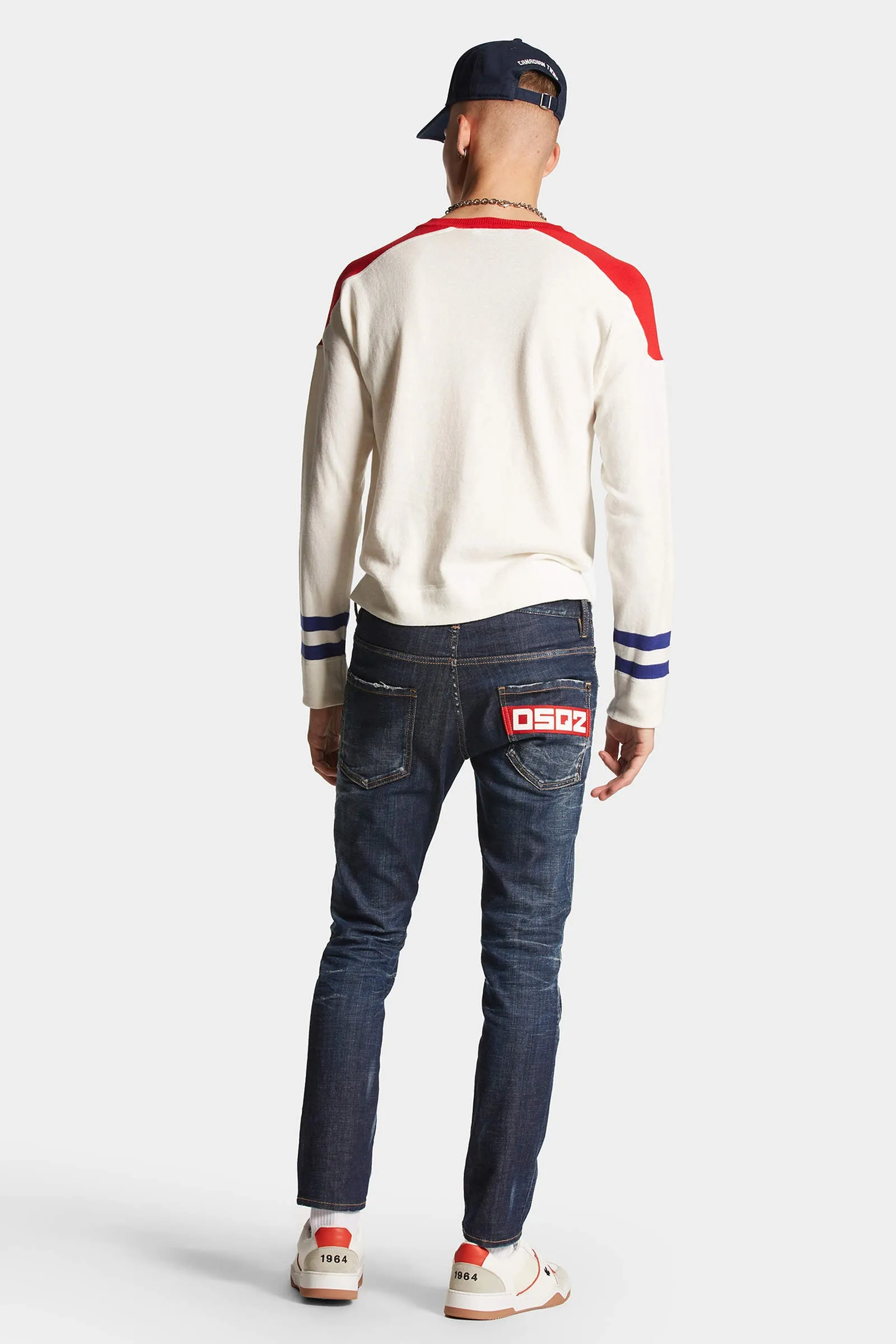 DARK CLEAN WASH SKATER JEANS