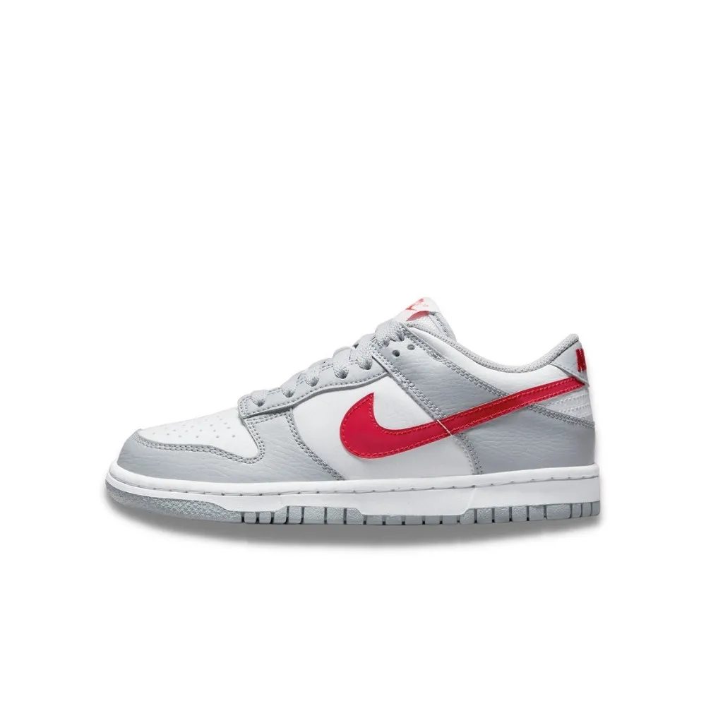 Dunk Low White Grey Red