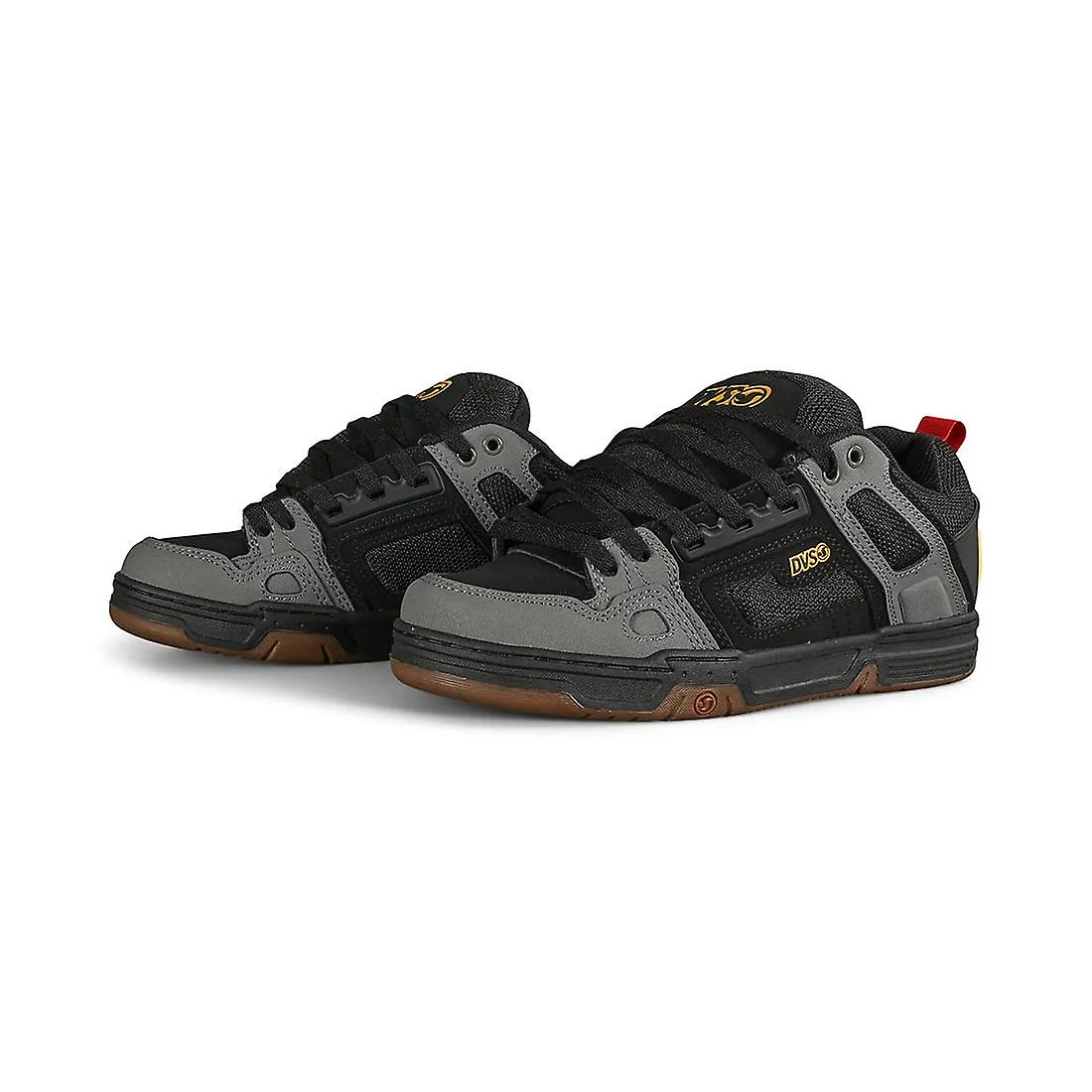 DVS Comanche Skate Shoes - Negro / carbón / chicle / oro fusión