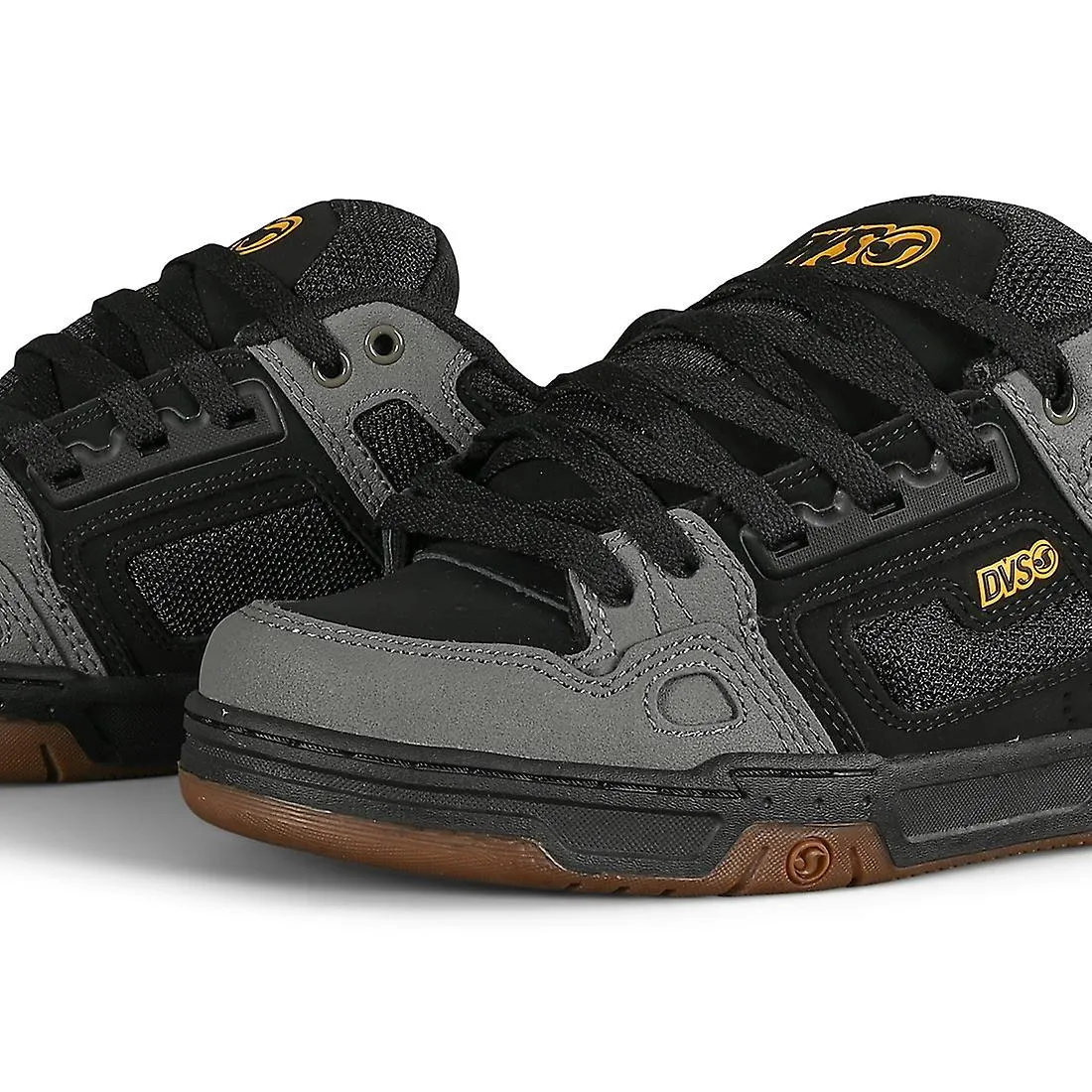 DVS Comanche Skate Shoes - Negro / carbón / chicle / oro fusión