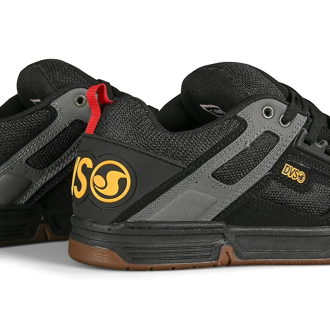 DVS Comanche Skate Shoes - Negro / carbón / chicle / oro fusión