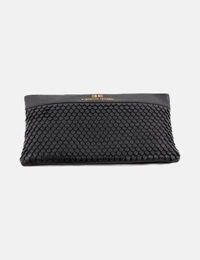 Elisabetta Franchi Bolso de mano piel negro