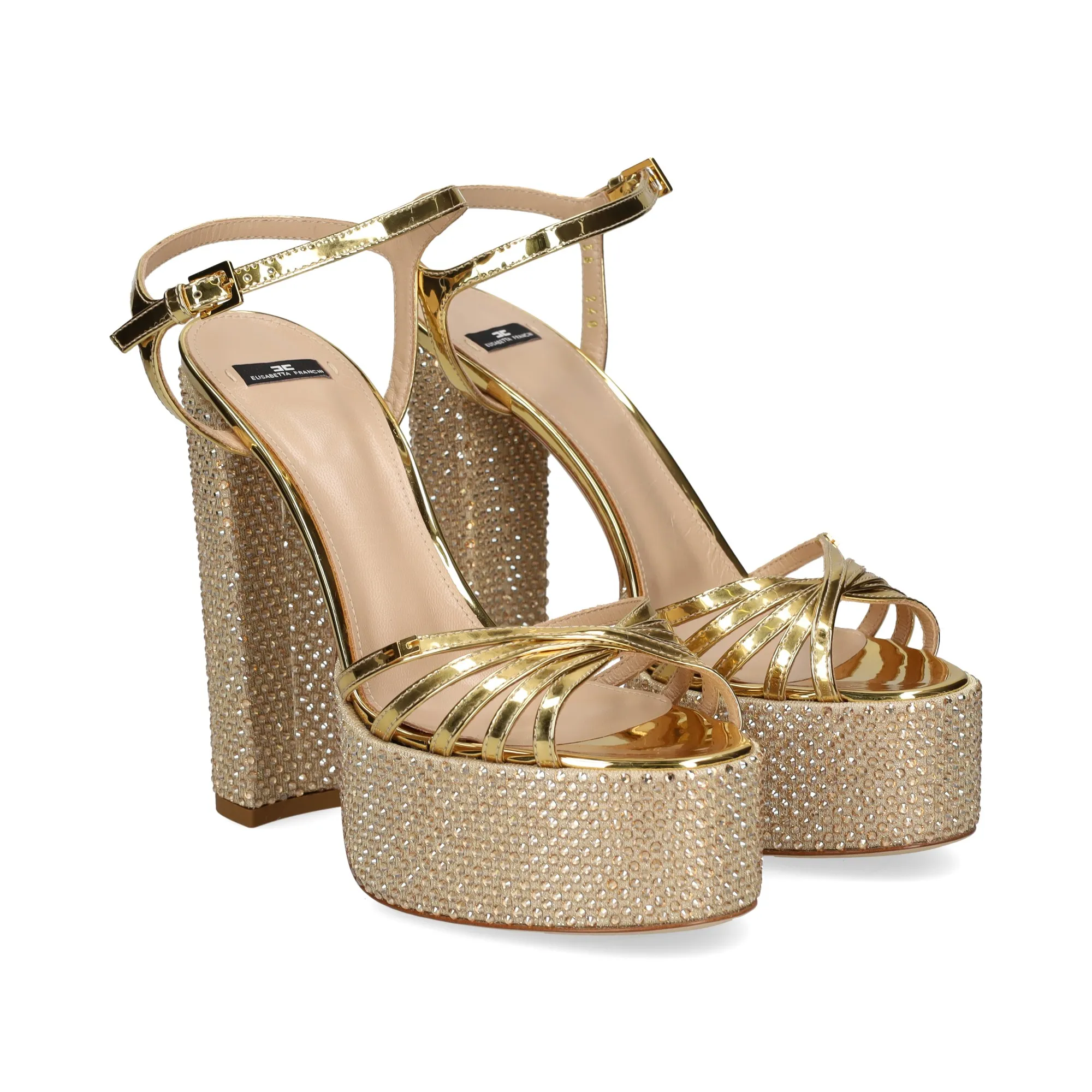 ELISABETTA FRANCHI Sandalias con plataforma de Mujer 610 ORO