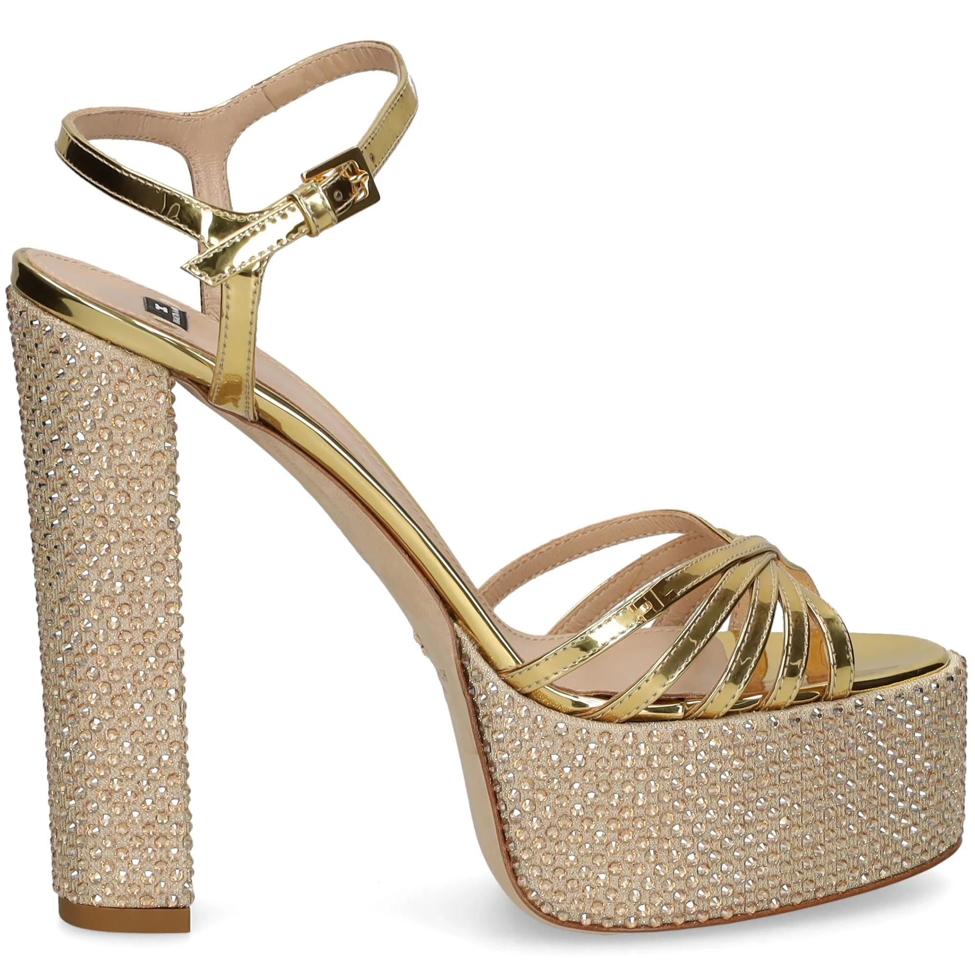 ELISABETTA FRANCHI Sandalias con plataforma de Mujer 610 ORO