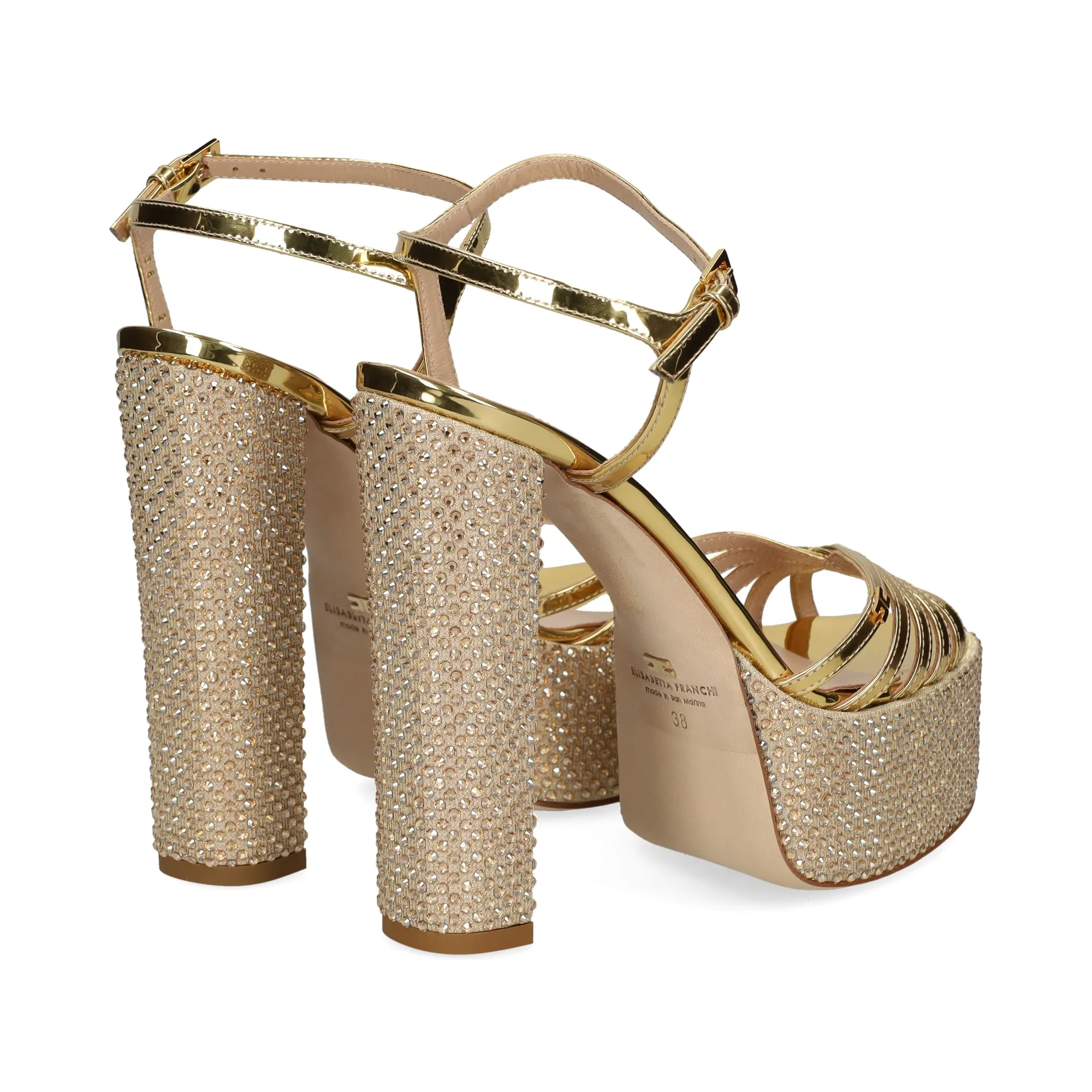 ELISABETTA FRANCHI Sandalias con plataforma de Mujer 610 ORO