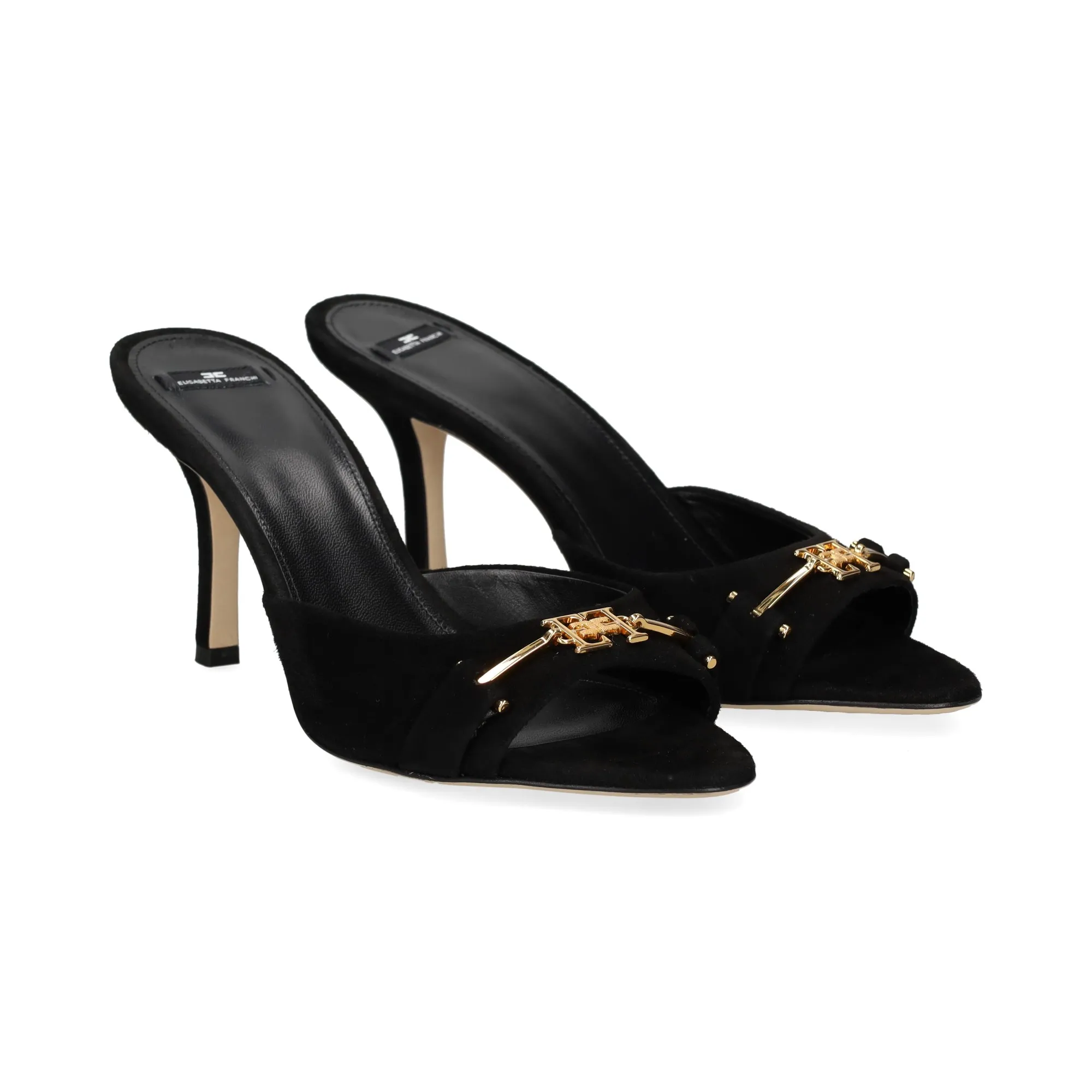 ELISABETTA FRANCHI Sandalias con tacón de Mujer 110 NEGRO