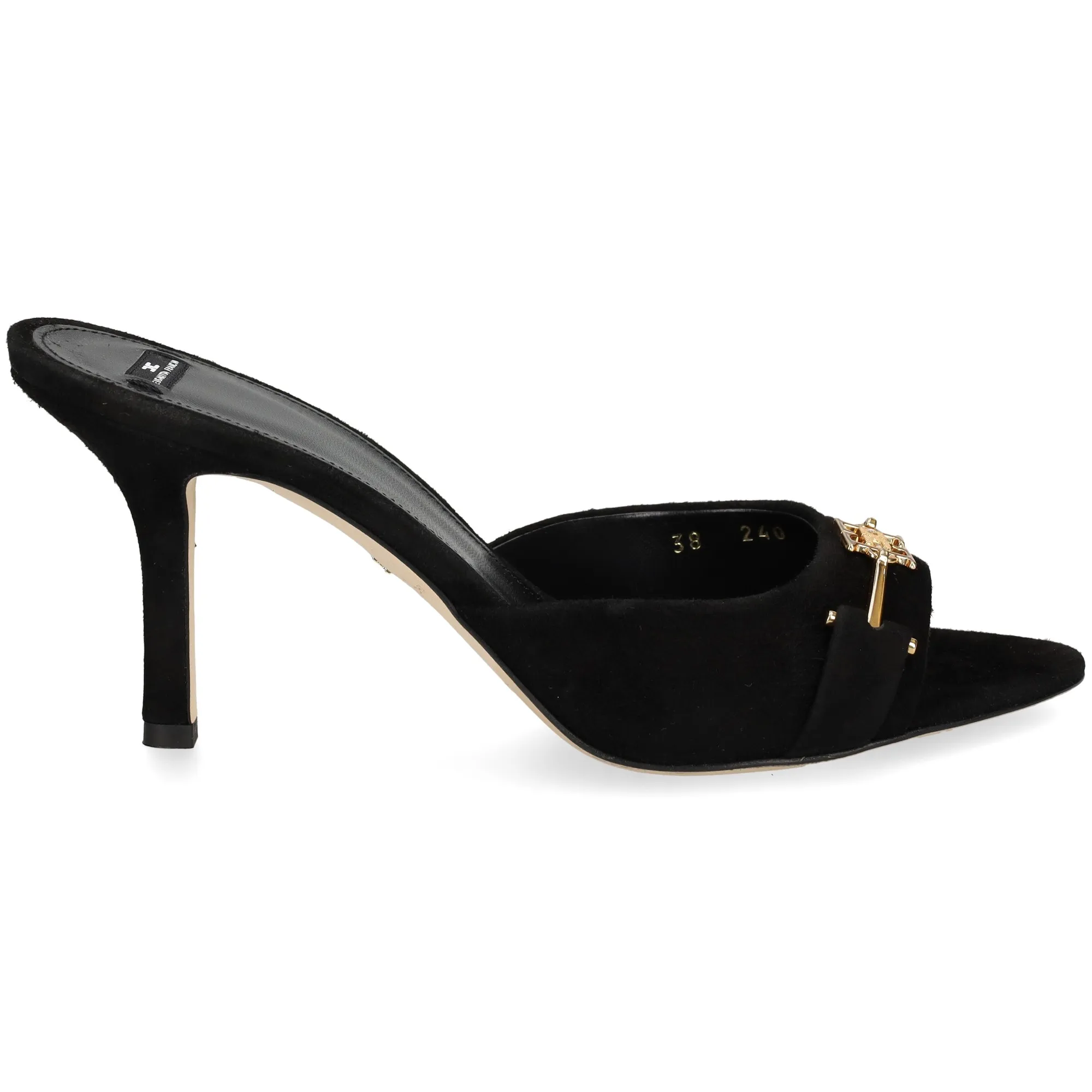 ELISABETTA FRANCHI Sandalias con tacón de Mujer 110 NEGRO