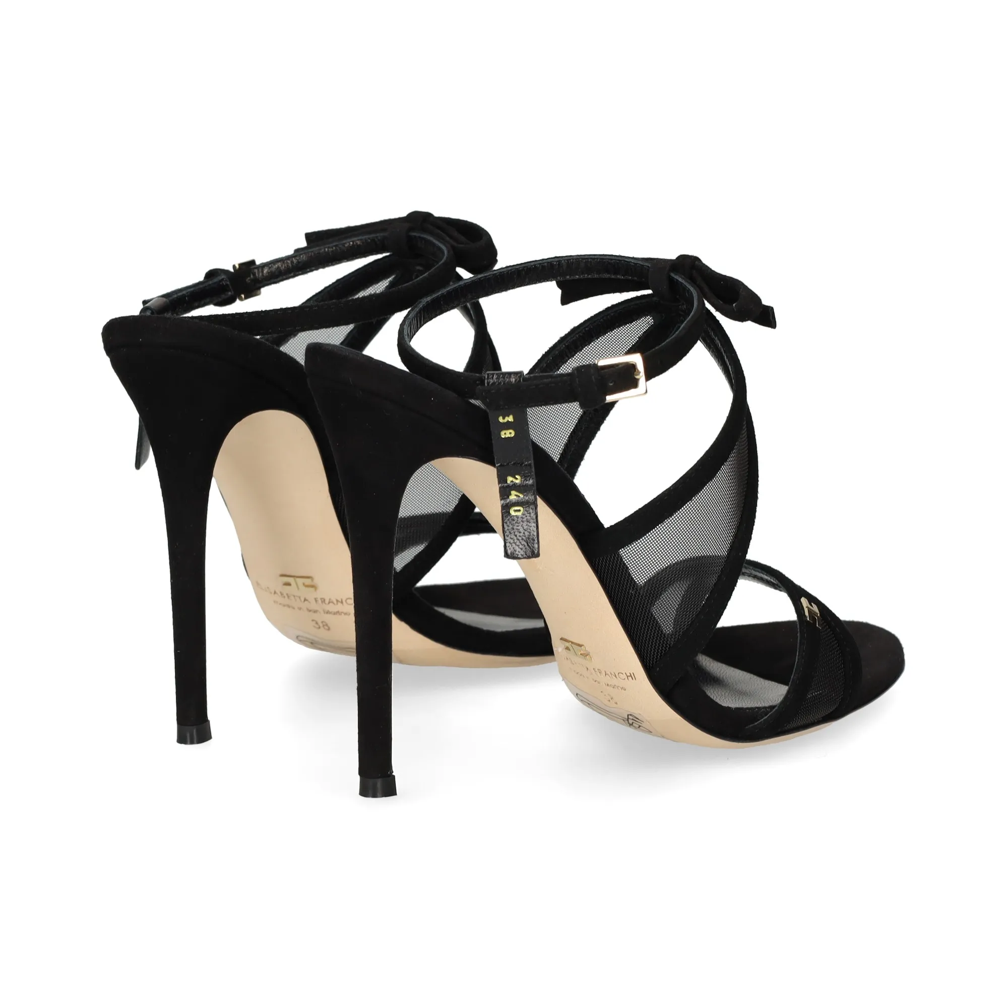 ELISABETTA FRANCHI Sandalias planas de Mujer 110 NEGRO