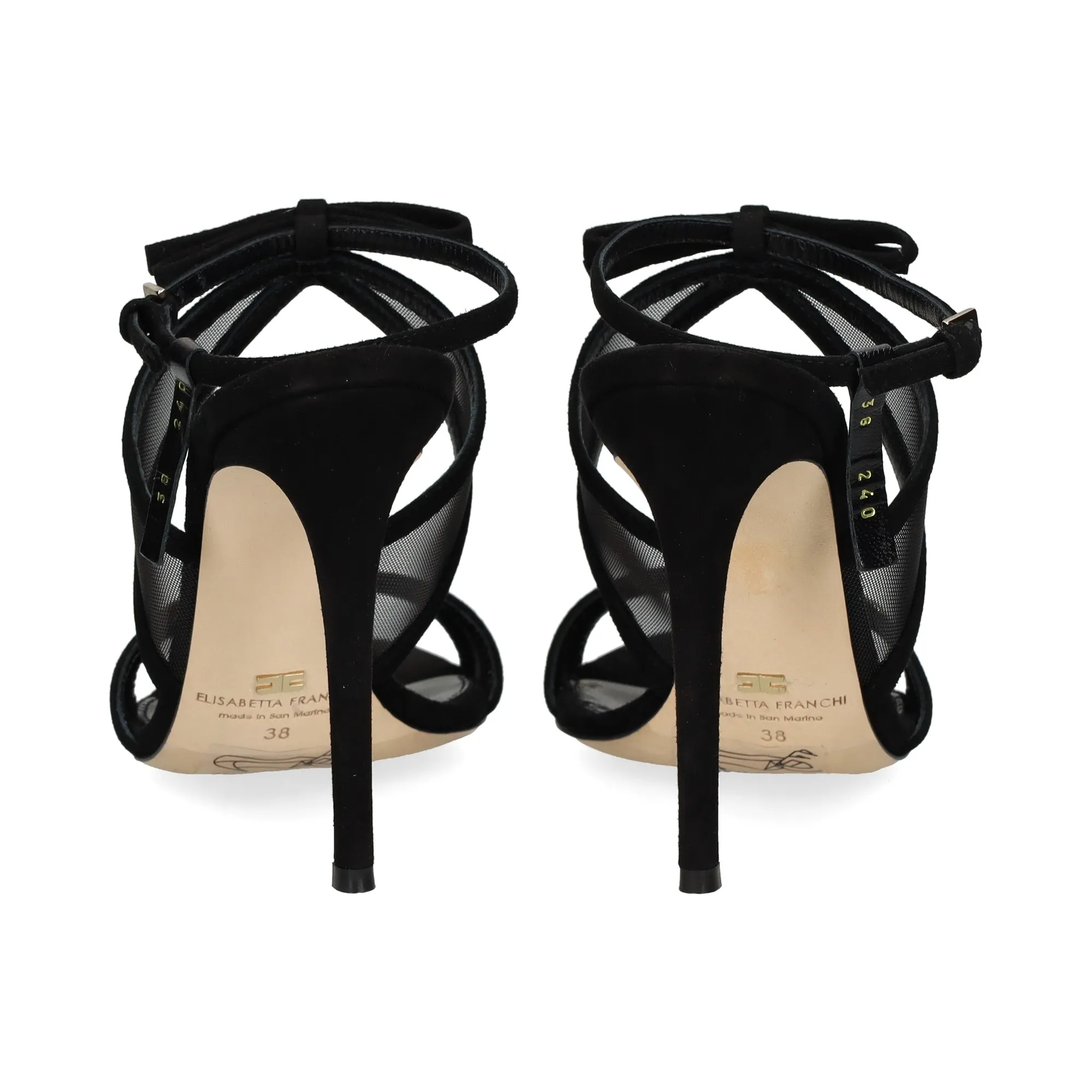 ELISABETTA FRANCHI Sandalias planas de Mujer 110 NEGRO