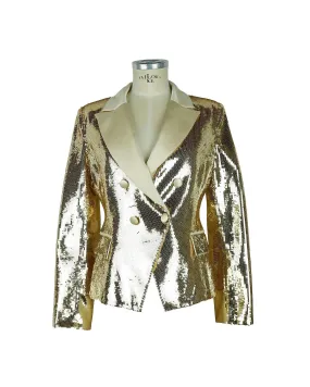 Elisabetta Franchi Sequined Double-Breasted Jacket