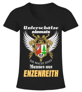 ENZENREITH Camiseta cuello pico Mujer