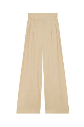 Frances, long pants in vanilla silk