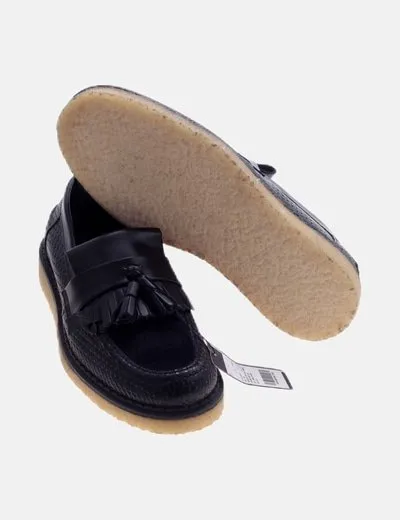 Fred Perry Zapato negro plano