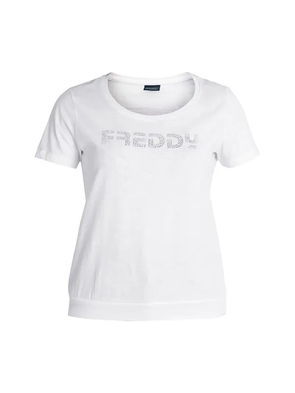 Freddy Camiseta deportiva de mujer con letras