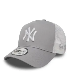 Gorra Béisbol New Era Clean Frame Trucker 9Forty NNY Gris