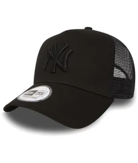 Gorra Béisbol New Era Clean Frame Trucker 9Forty NNY Negro