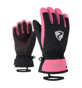 Guantes de esquí Ziener LARINO Gore-Tex (Dalia Rosa Negra) niño