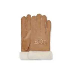 Guantes UGG SHEARLING UGG EMBROIDER GLOVE (Chestnut) Mujer