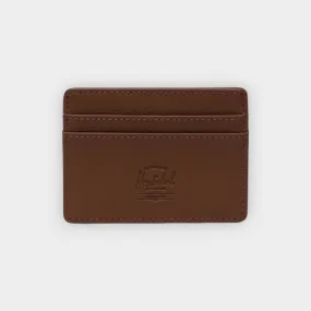 Herschel – Tarjetero Charlie vegan leather saddle brown