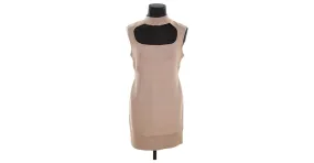 Herve Leger Vestido beige 