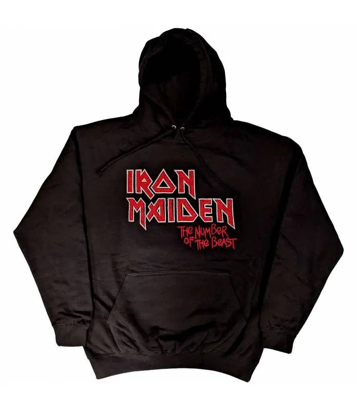 IRON MAIDEN Sudadera Unisex Number Of The Beast Vintage Pullover Rock Off IMHOOD140MB