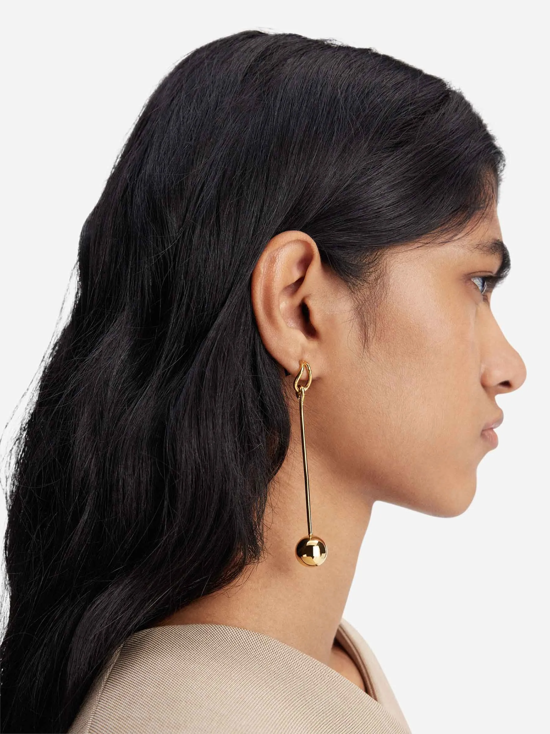 Jacquemus Pendientes Les Boucle Nodo