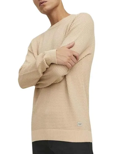 Jersey Jack and Jones Atlas Beige para Hombre