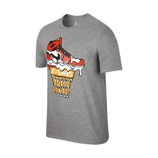 Jordan Camiseta 23 Flavors (063/dk grey heather/white)