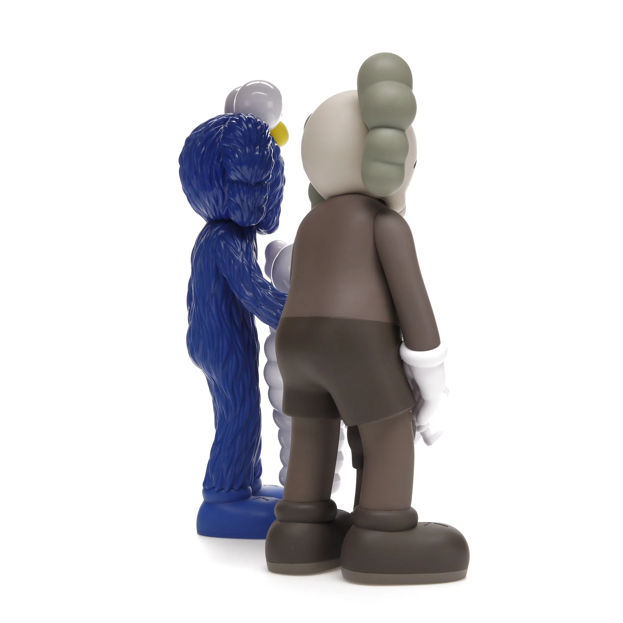 KAWS Family Vinyl Figures Brown/Blue/White