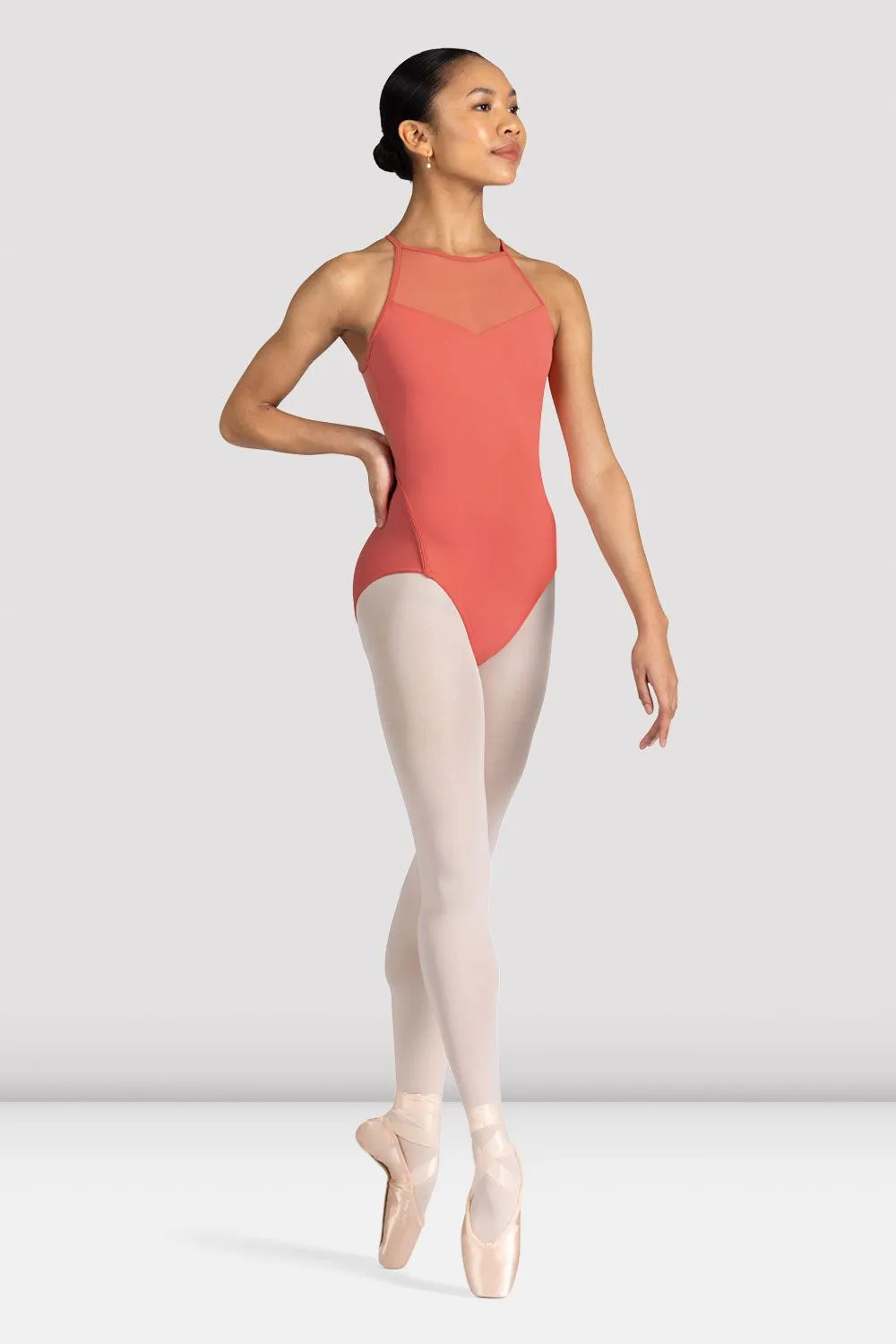 Ladies Cassia Floral Halterneck Leotard