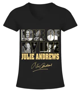 LOVE OF MY LIFE - JULIE ANDREWS Camiseta cuello pico Mujer