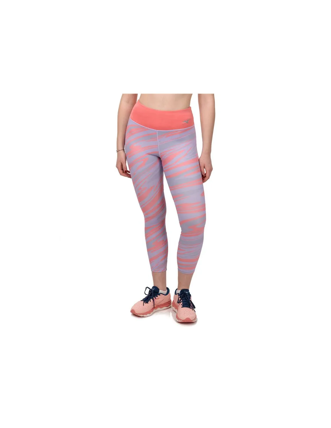 Mallas de Running Mizuno 7/8 Printed Lila Mujer