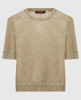 Max Mara Golden FASTO top with lurex