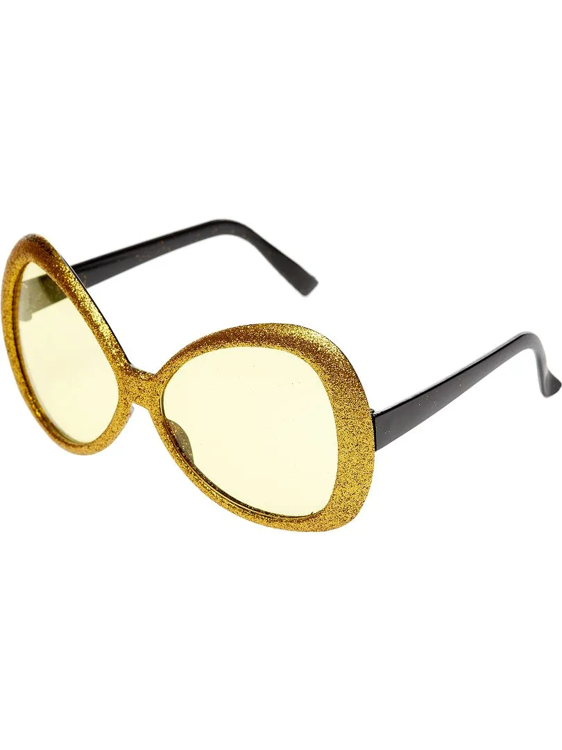 Maxi gafas de purpurina - dorado