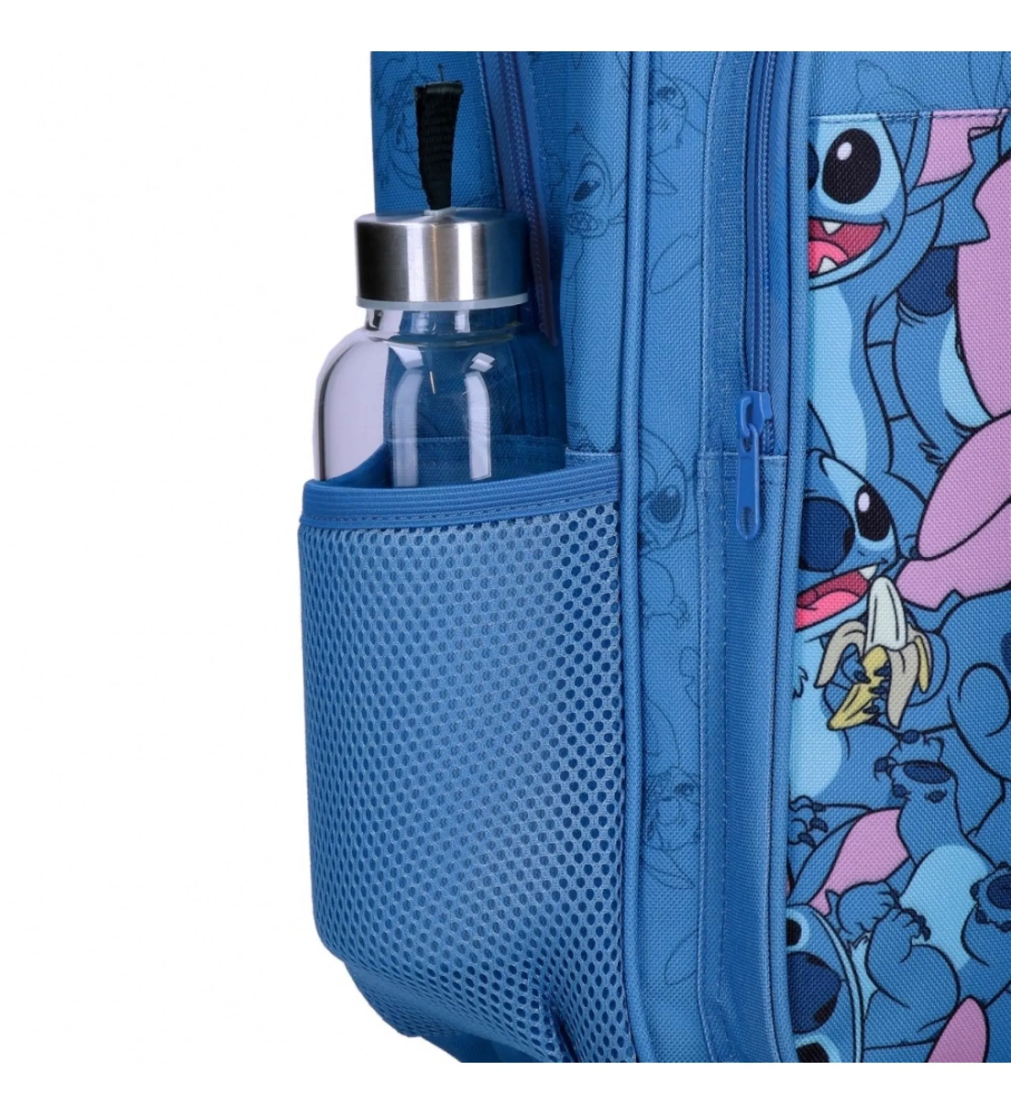 Mochila escolar Happy Stitch 40 cm marino