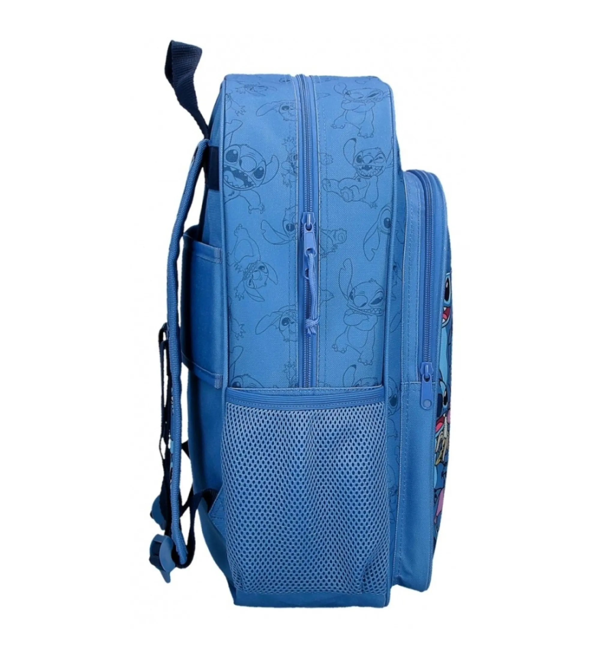 Mochila escolar Happy Stitch 40 cm marino