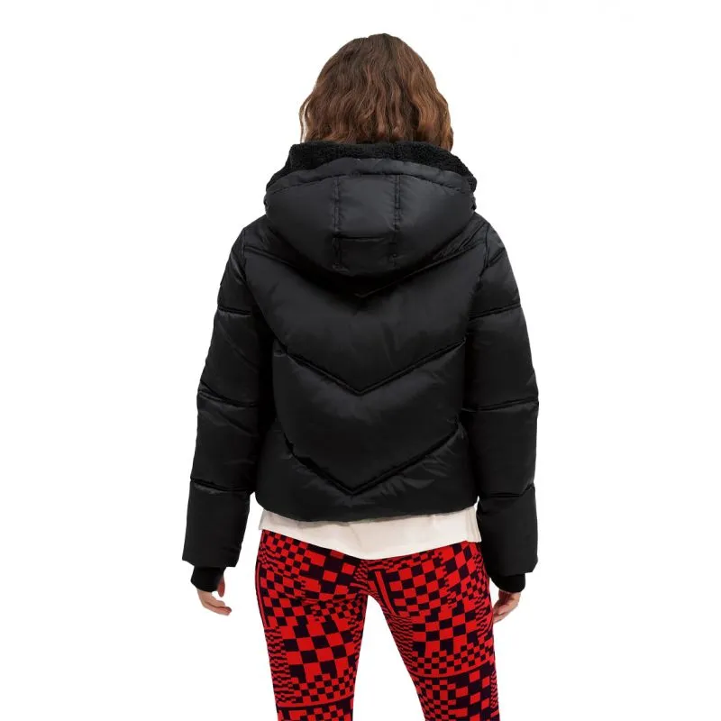 Mujer UGG Ronney Cropped Puffer (alquitrán)