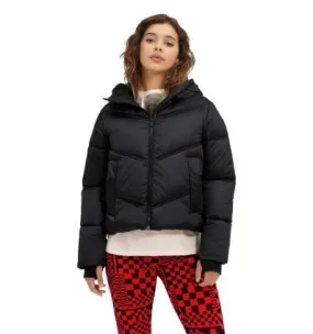 Mujer UGG Ronney Cropped Puffer (alquitrán)